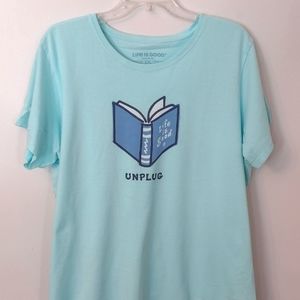 Woman's Life Is Good Tee sz XXL